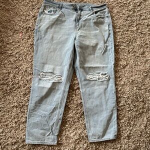 Stylish Light Blue Distressed Women Jeans